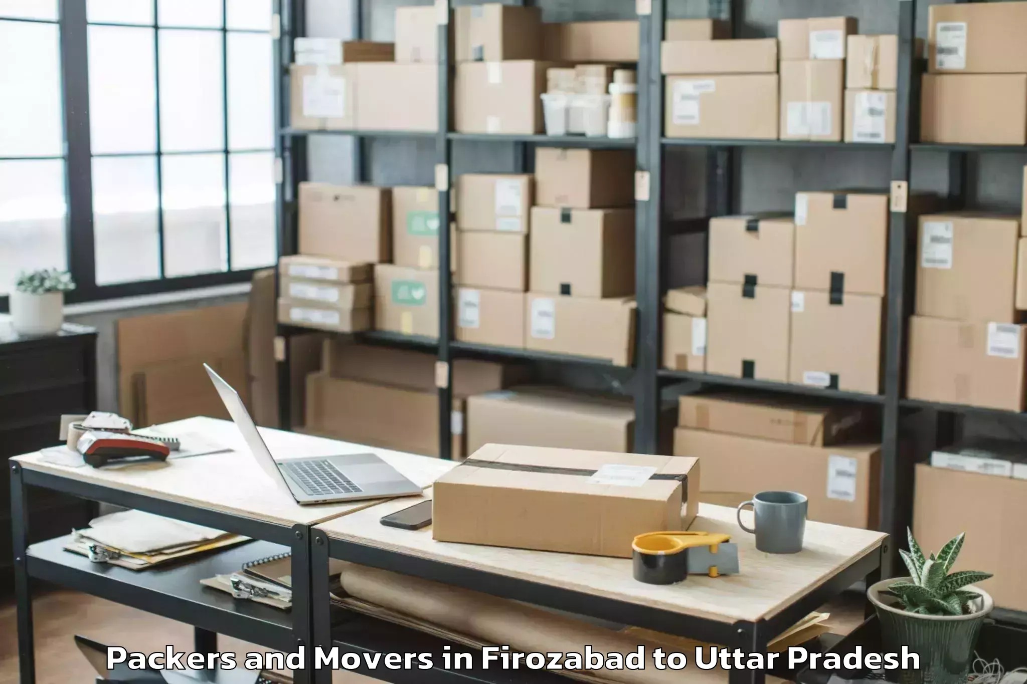 Book Firozabad to Nichlaul Packers And Movers Online